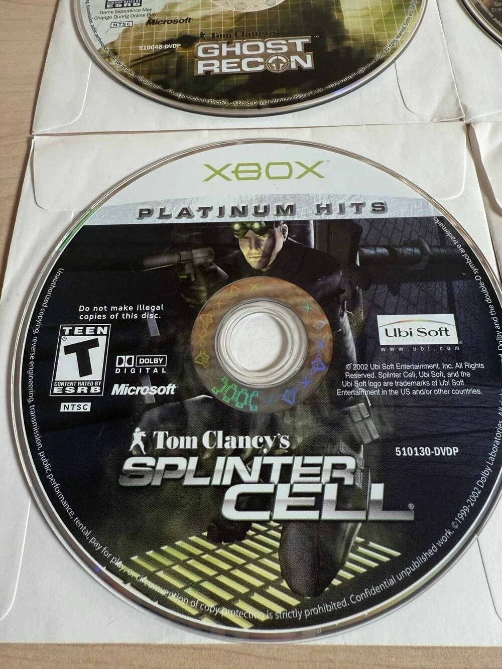 Tom Clancy's Xbox Platinum Hits, 4 Game Collection: Splinter, Rainbow, Recon (2)